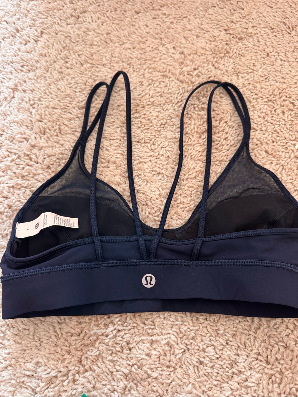 lululemon athletica Strappy Sports Bra in Navy Blue